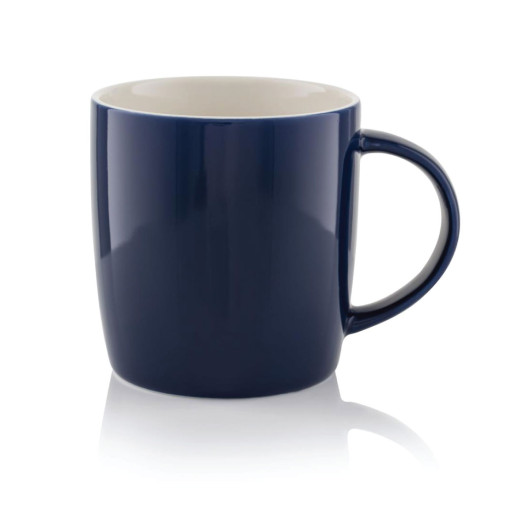 Navy White Two Tone New Bone China Mugs